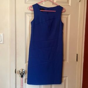 AB studio blue sheath dress